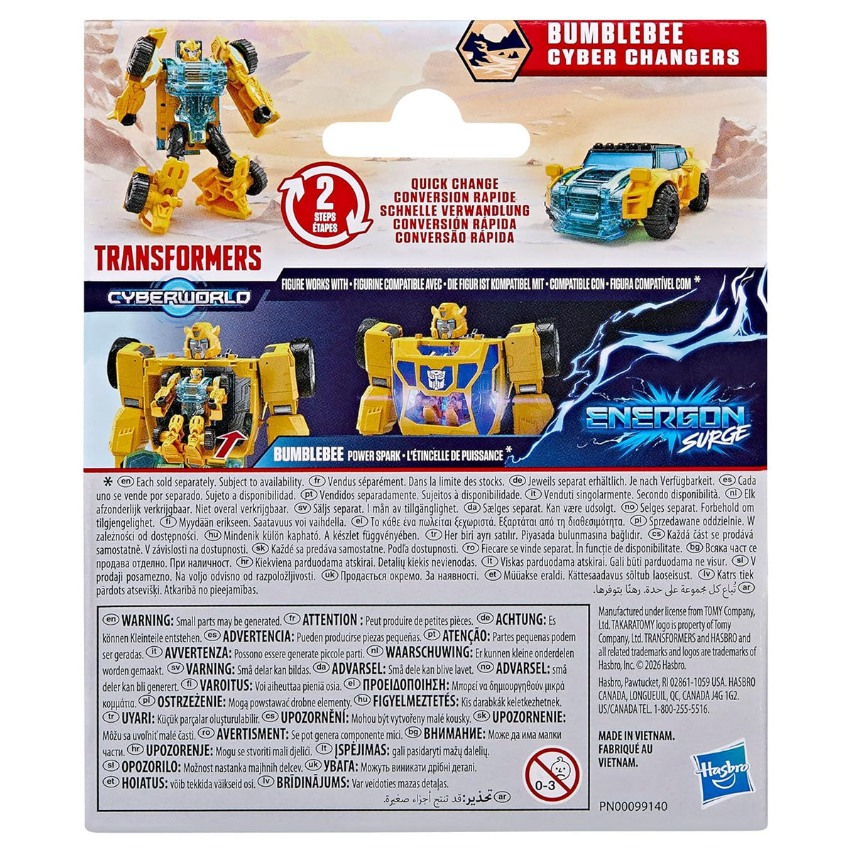 Transformers Cyberworld Bumblebee Cyber Changers Energon Surge Action Figure