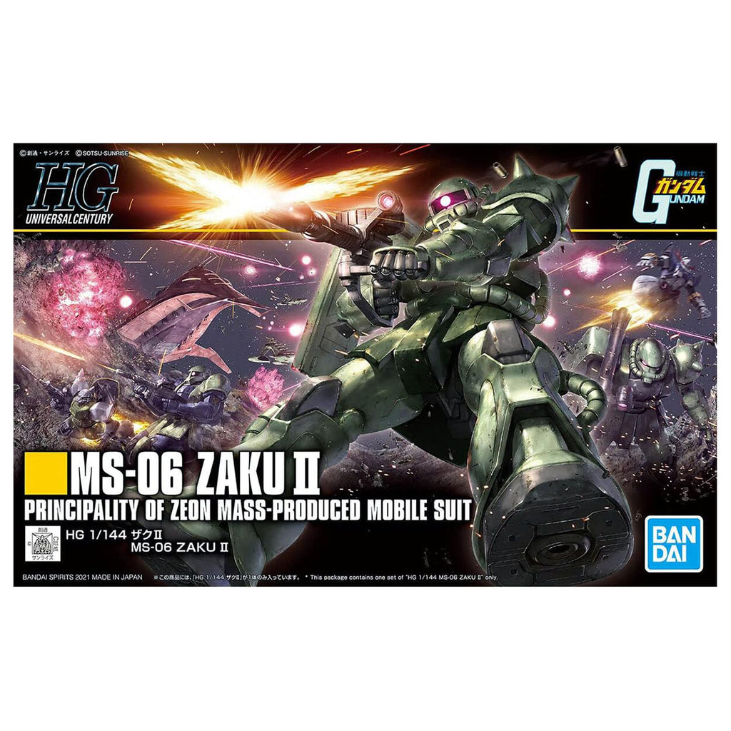 HG Universal Century 1/144 MS-06 ZakuⅡMass Produced Mobile Suit Model Kit