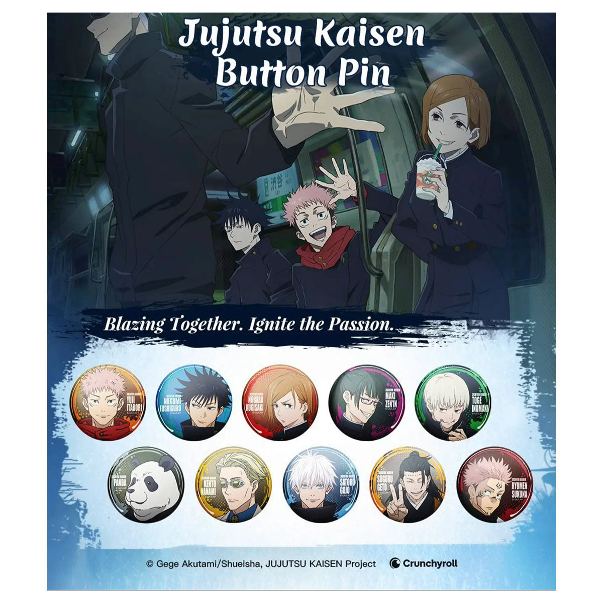 Jujutsu Kaisen Tinplate Badge (styles vary)