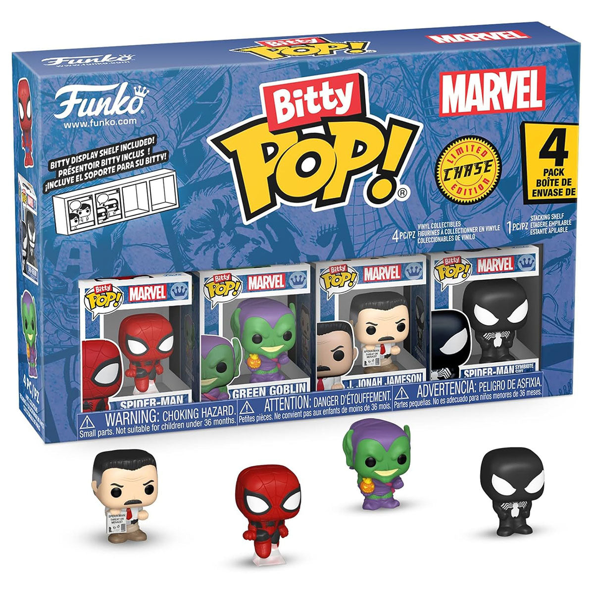 Bitty POP: Spider-Man 4 Pack Vinyl Figures