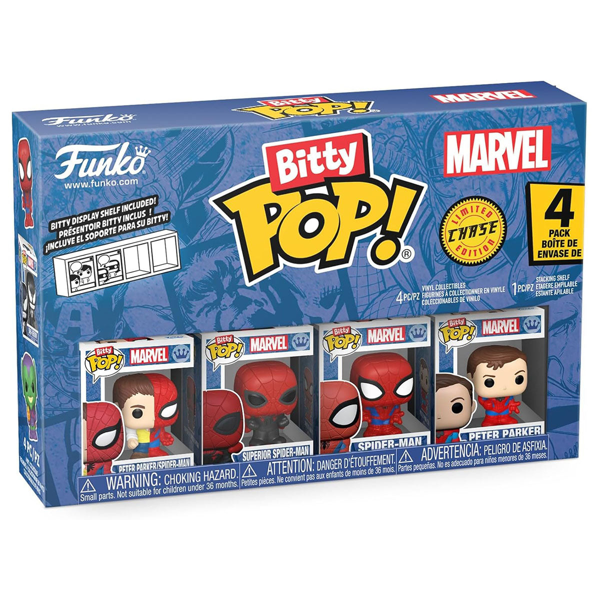 Parker Split Marvel Funko Bitty POP! (4 PC)