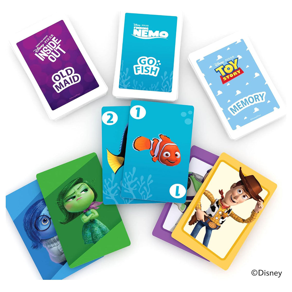 Disney Pixar 3 in 1 Card Games