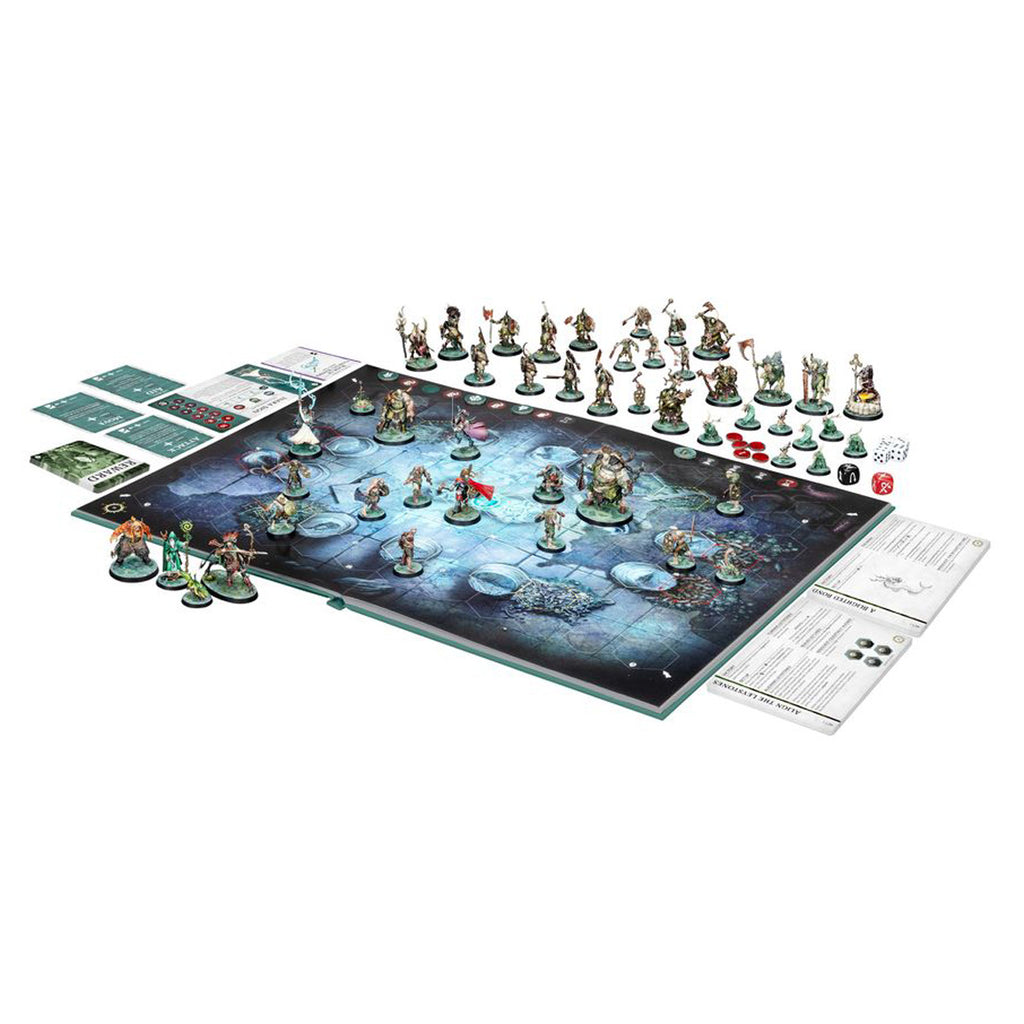Warhammer Quest: Darkwater board setup and gameplay