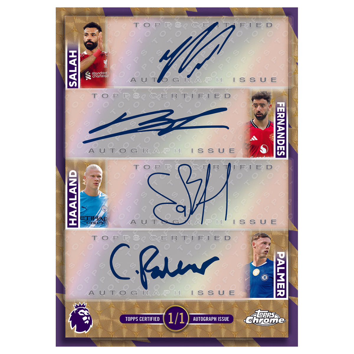 Close-Up Chrome Football Trading Cards Inside Tin