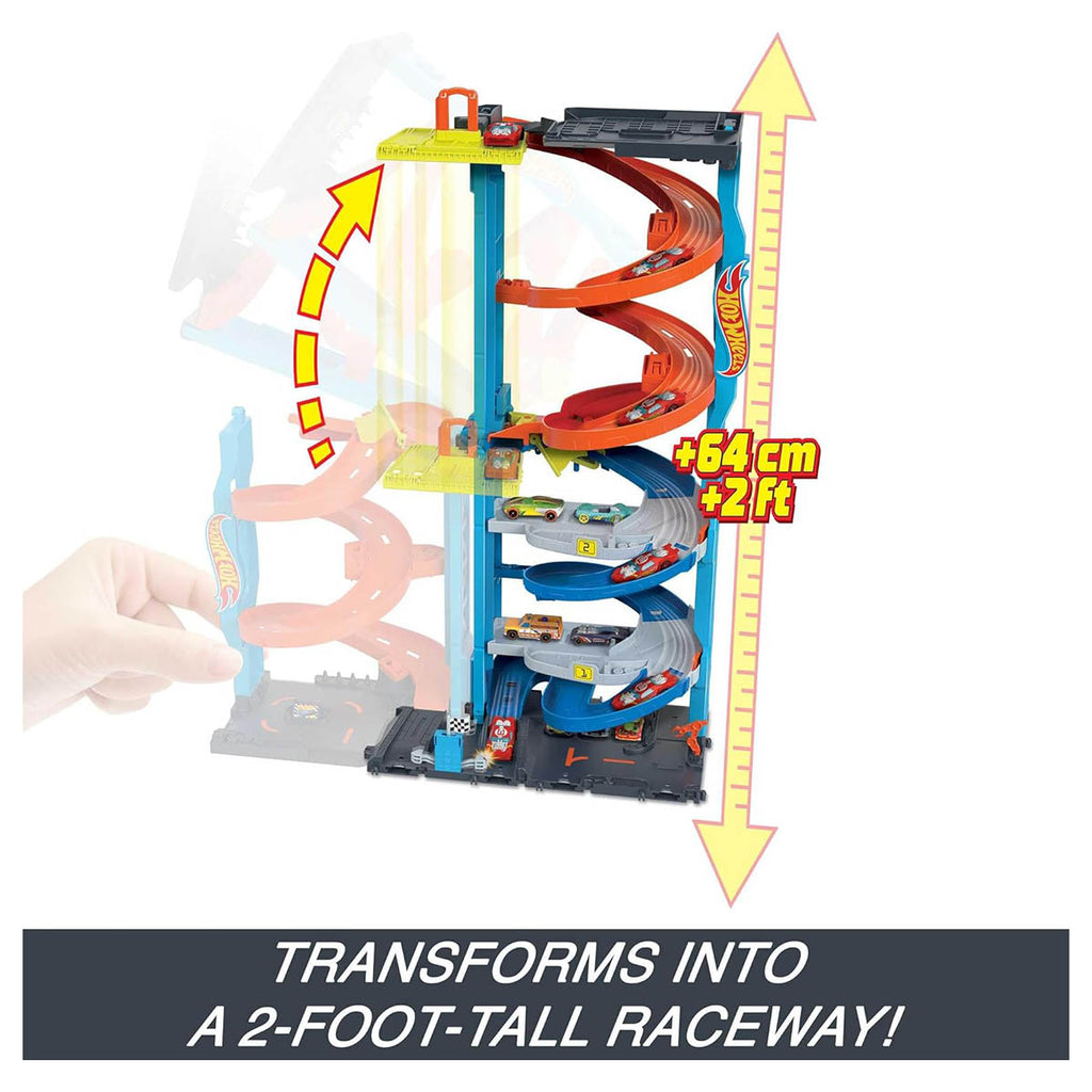 Hot Wheels City Transforming Race Tower Playset