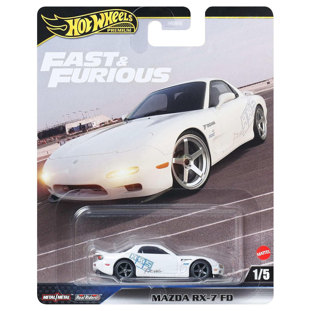 Hot Wheels Premier Fast & Furious: Mazda RX-7 FD 1:64 Scale Car (1/5)
