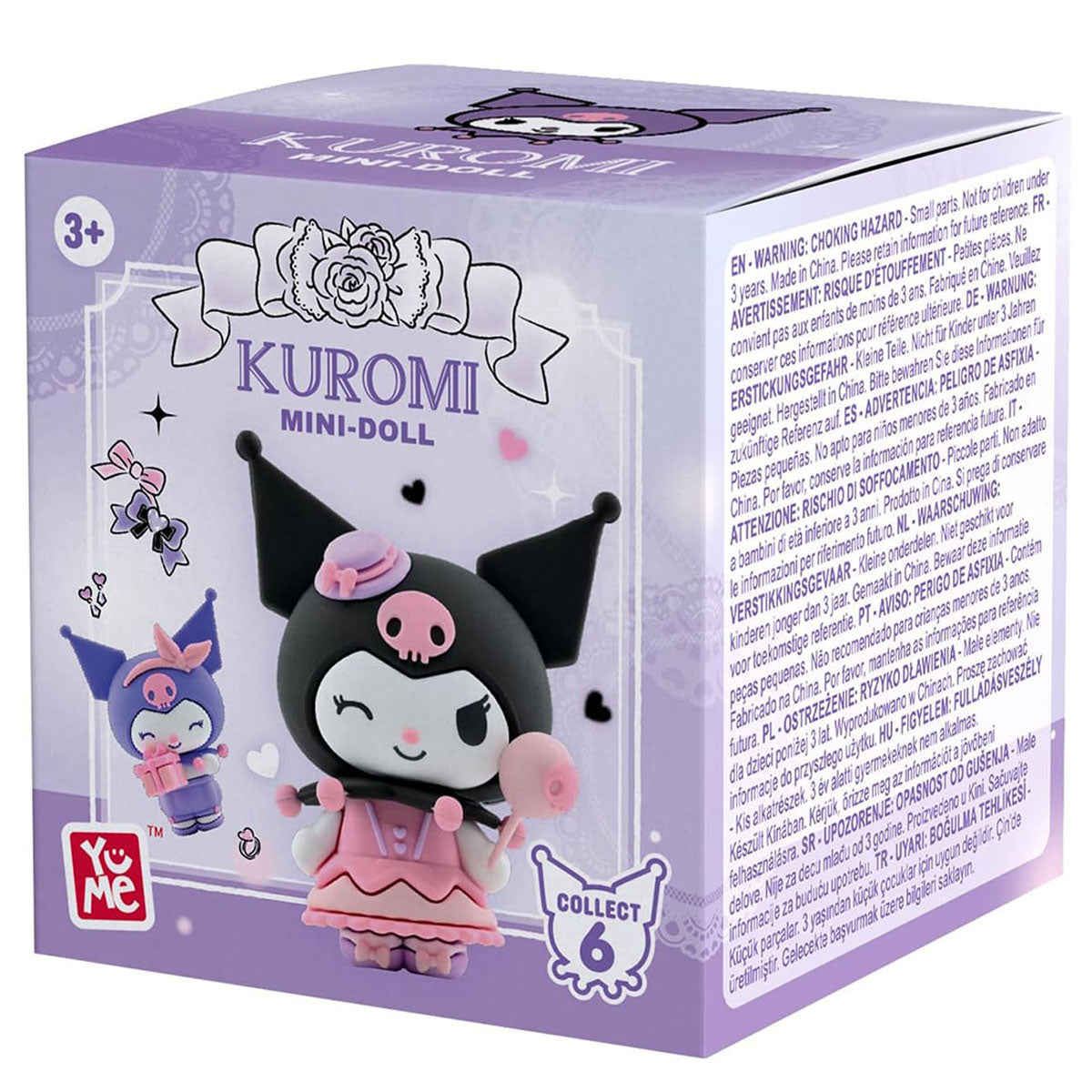 Hello Kitty and Friends 5cm Mini-Doll Kuromi Birthday Party Series