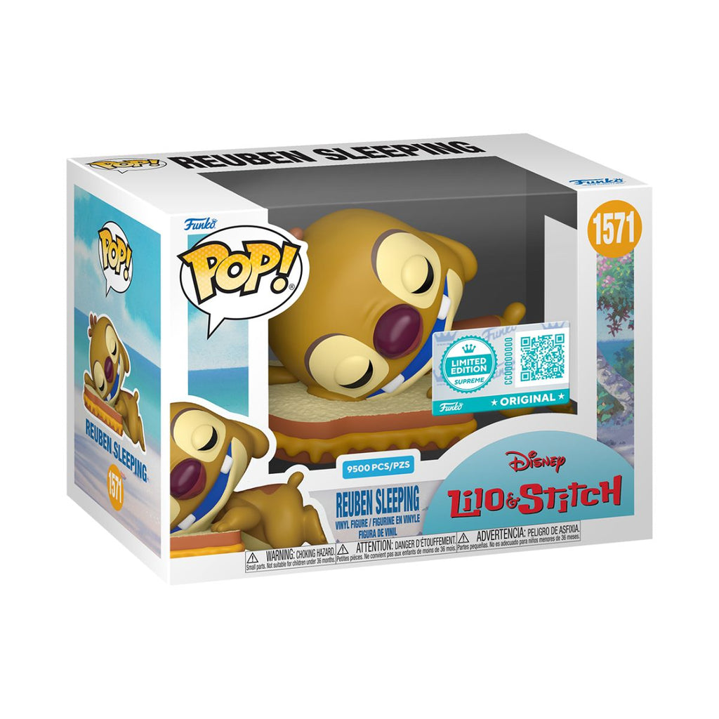 Funko POP! Supreme 1571: Disney Lilo & Stitch â€“ Reuben Sleeping (Booghe Exclusive)
