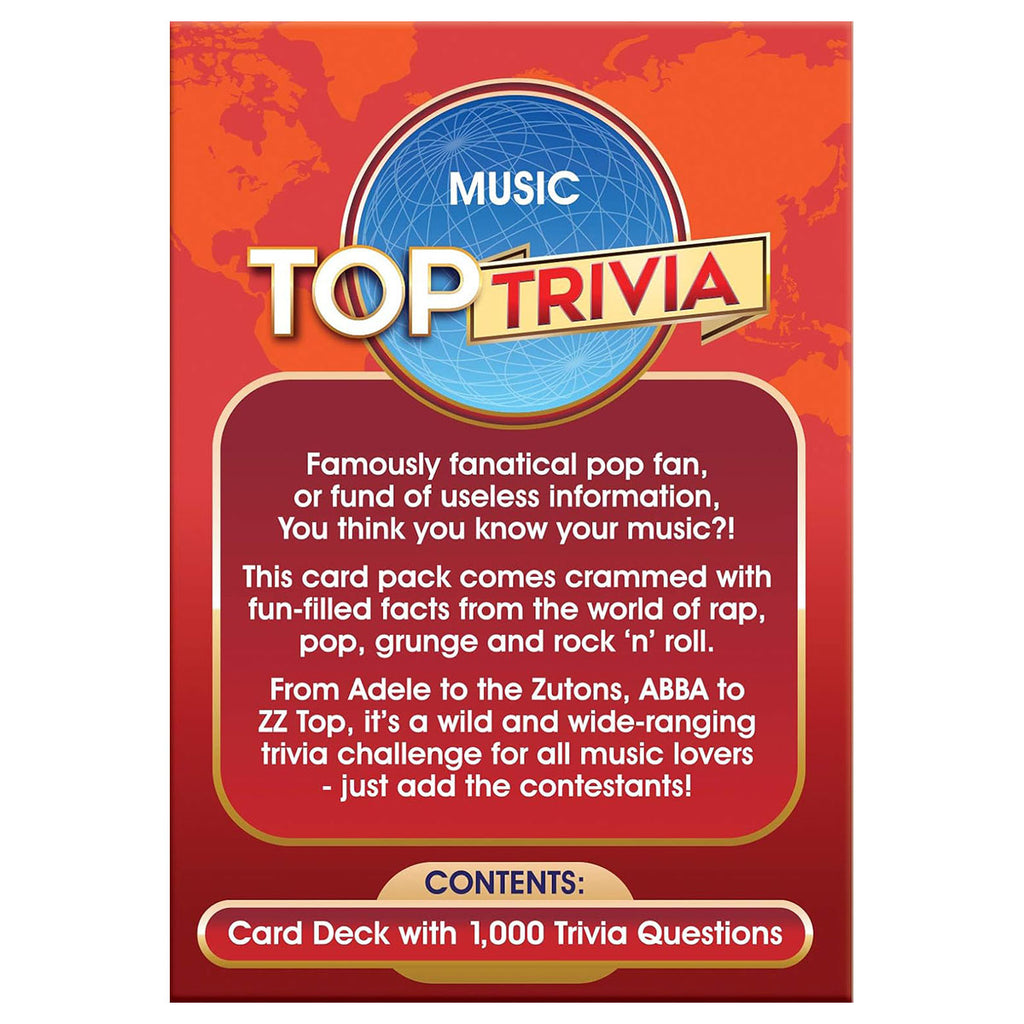 Top Trivia Music Quiz Cards