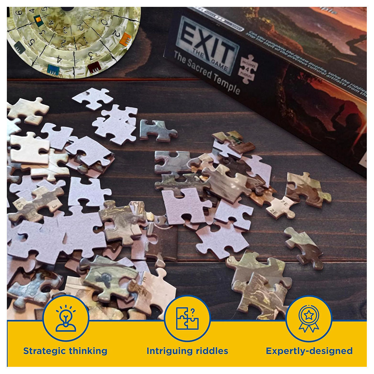 EXIT Puzzle: The Sacred Temple Board Game