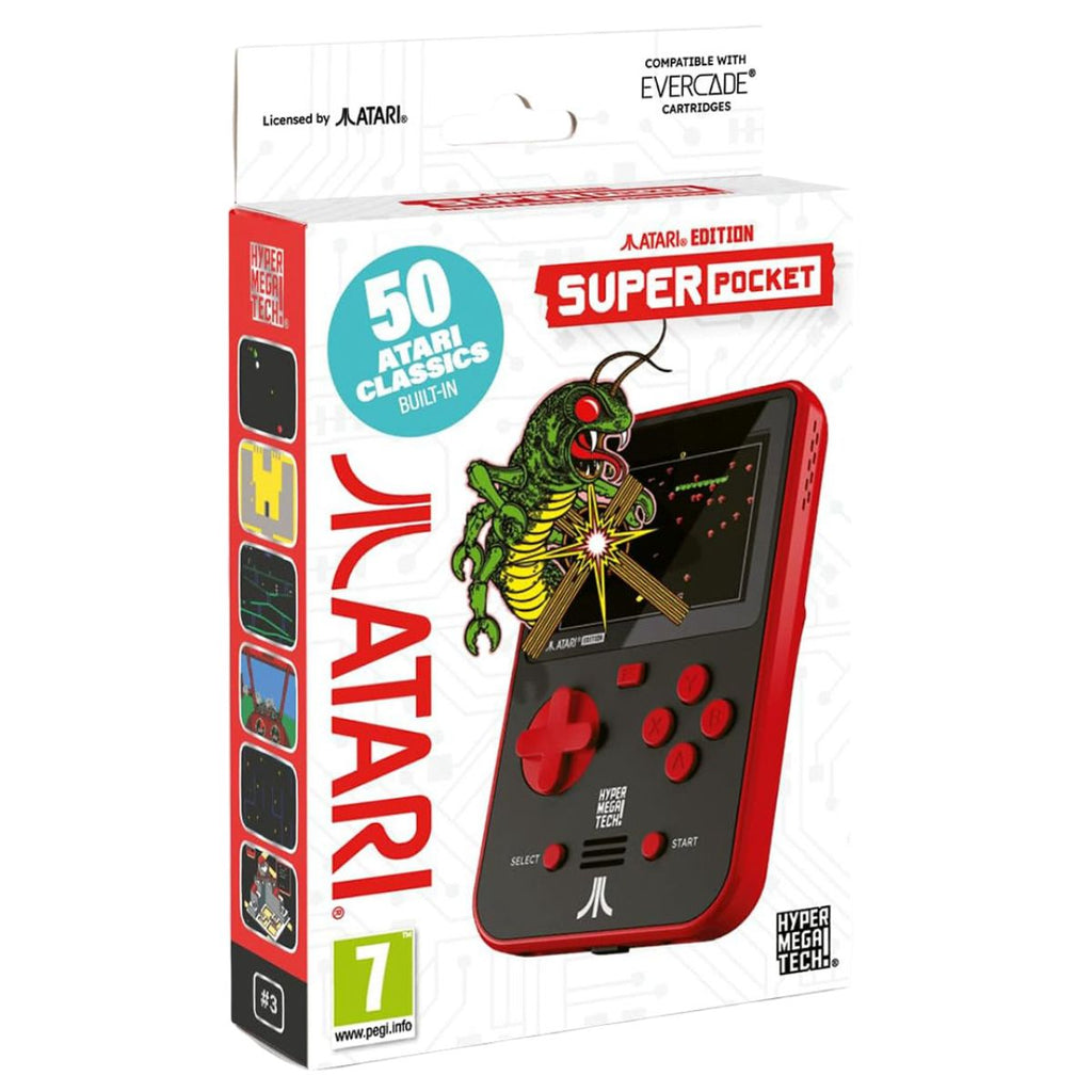 Hyper Mega Tech Super Pocket Atari Edition 50 Classics Games Console