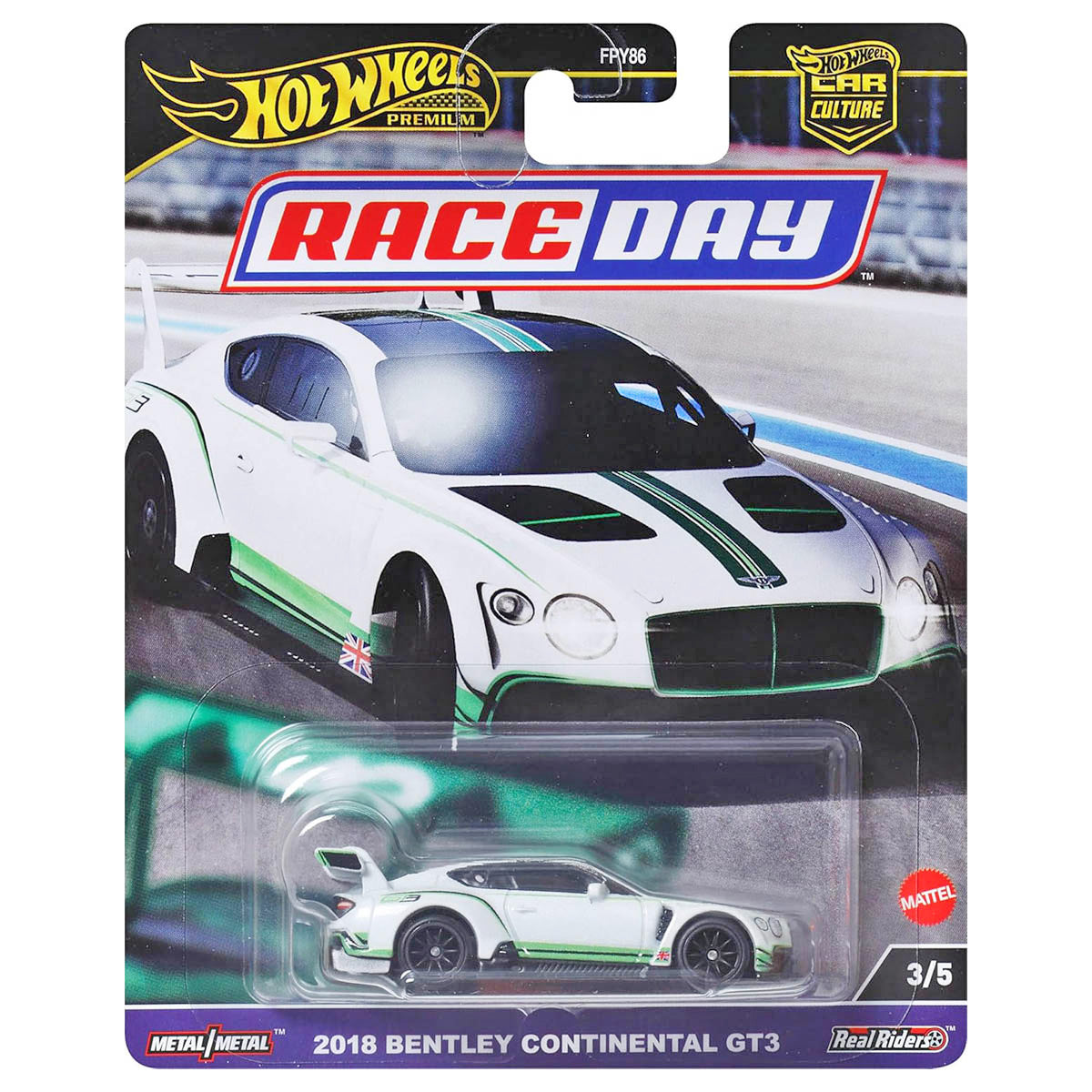 Hot Wheels Car Culture Race Day 2018 Bentley Continental GT3 3/5