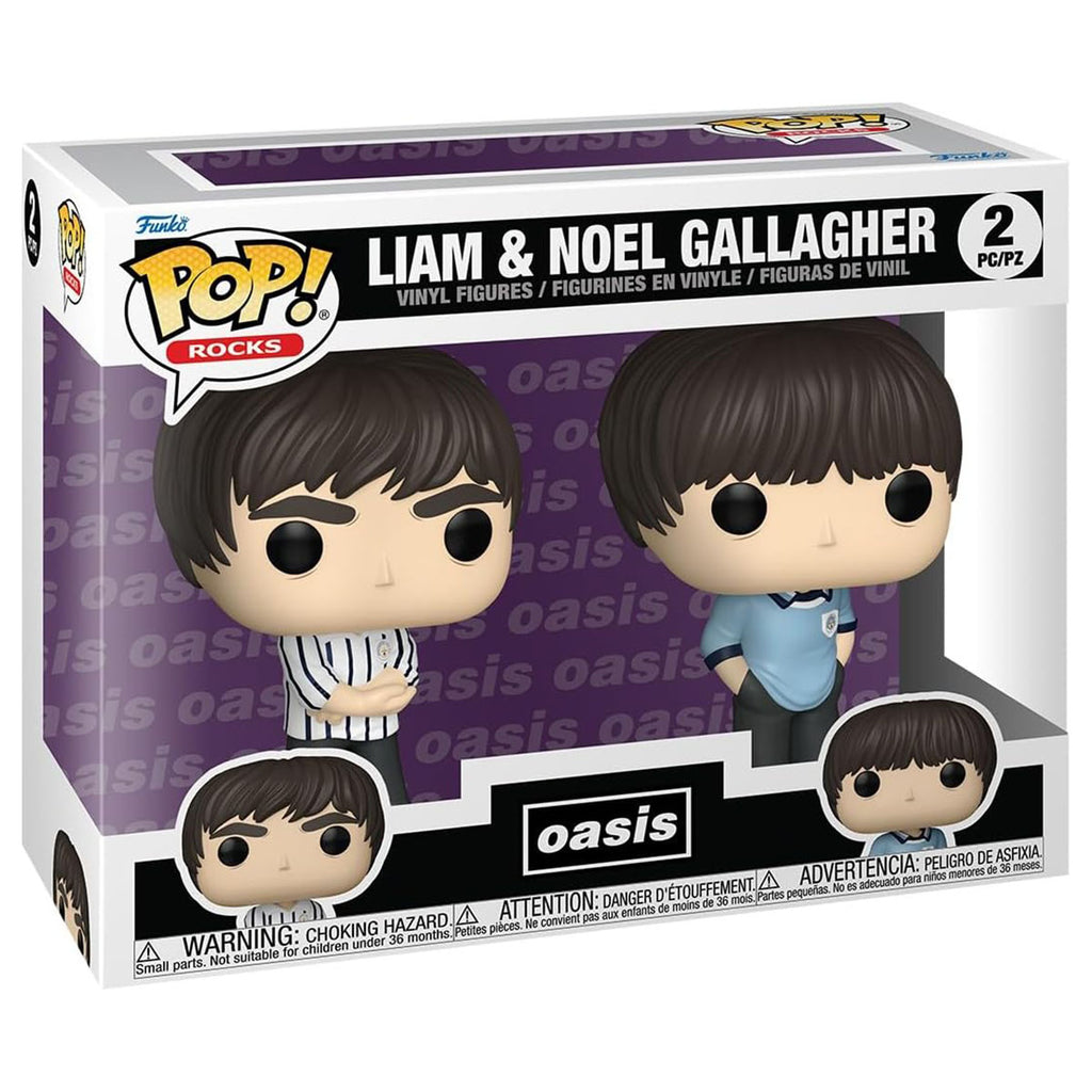 Funko POP! Oasis: Liam & Noel Gallagher 2 Pack Vinyl Figures