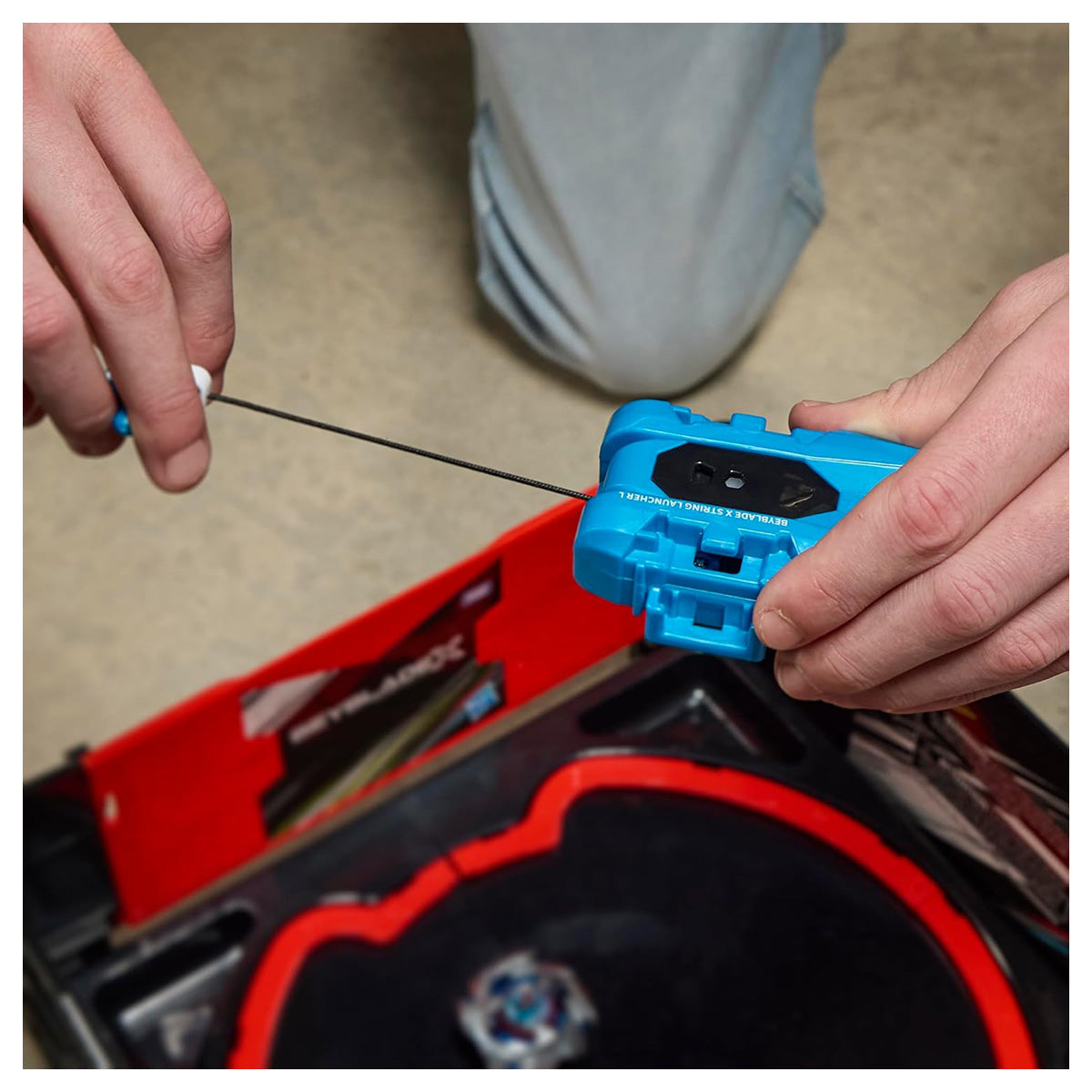 Beyblade X: Deluxe String Launcher & Cobalt Dragoon 2-60C Attack Type Set