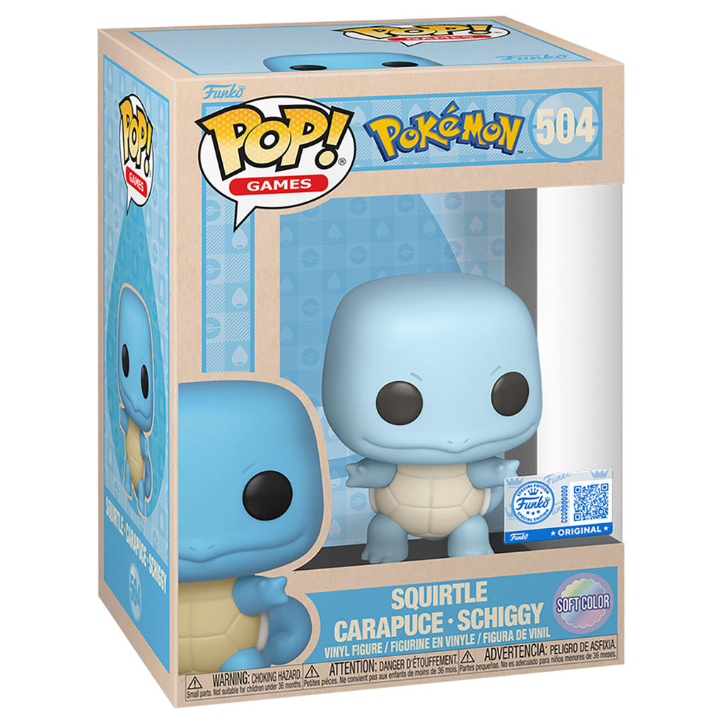 Funko POP! Pokémon #504 Squirtle (Soft Colour) Vinyl Figure