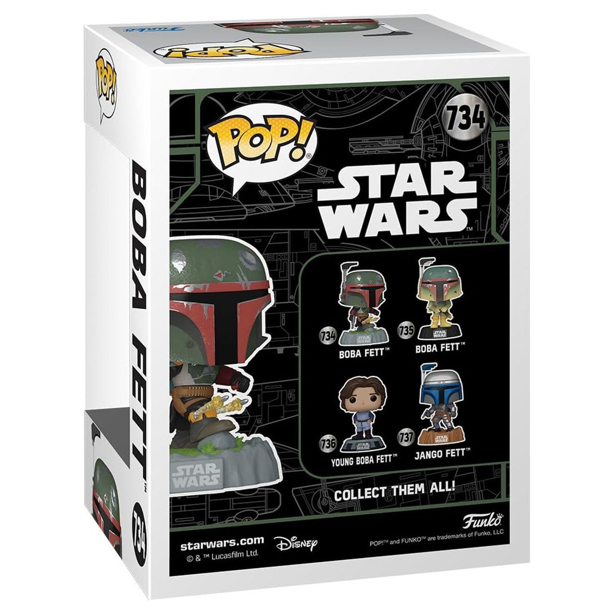 Funko Pop! Star Wars: Boba Fett with Rockets Vinyl Figure #734