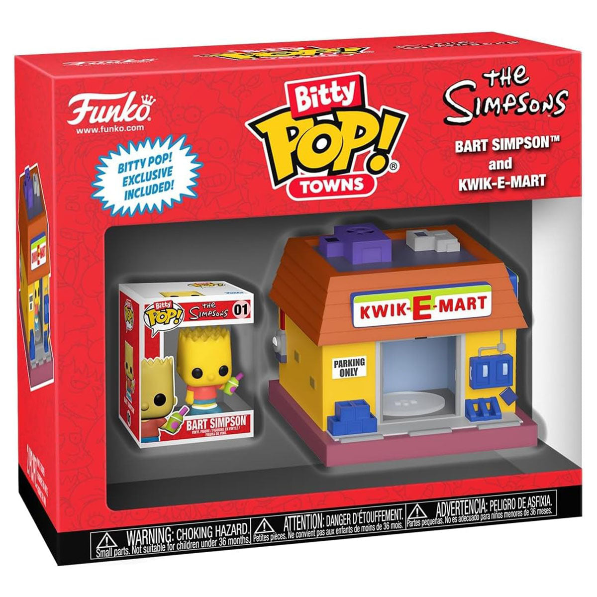 Funko Bitty Pop! Towns: The Simpsons: Bart Simpson and Kwik-E-Mart
