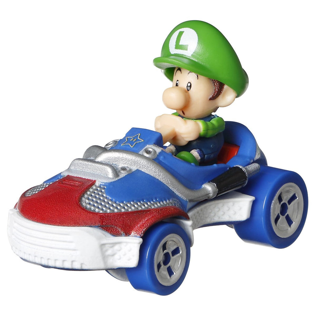 Hot Wheels Mario Kart Baby Luigi Sneeker Vehicle