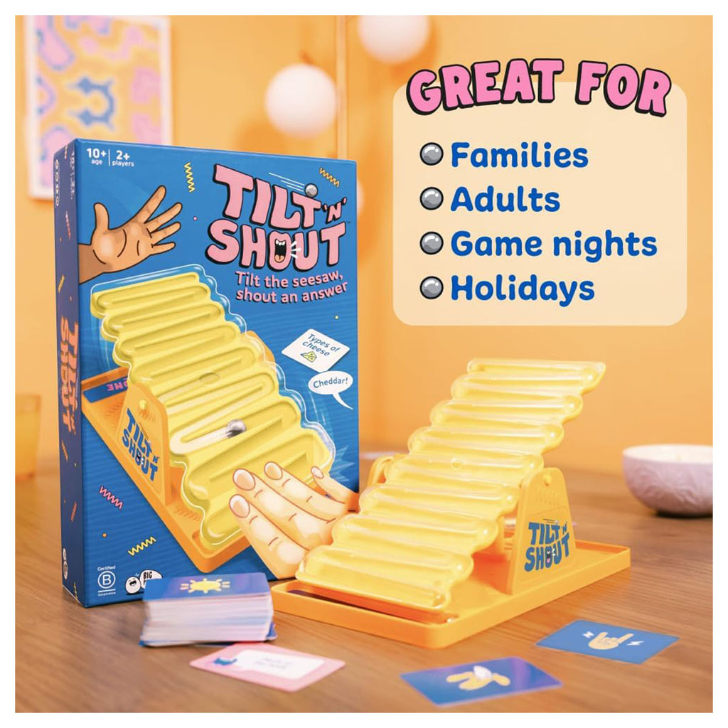 Tilt N Shout balance game box by Game Guru