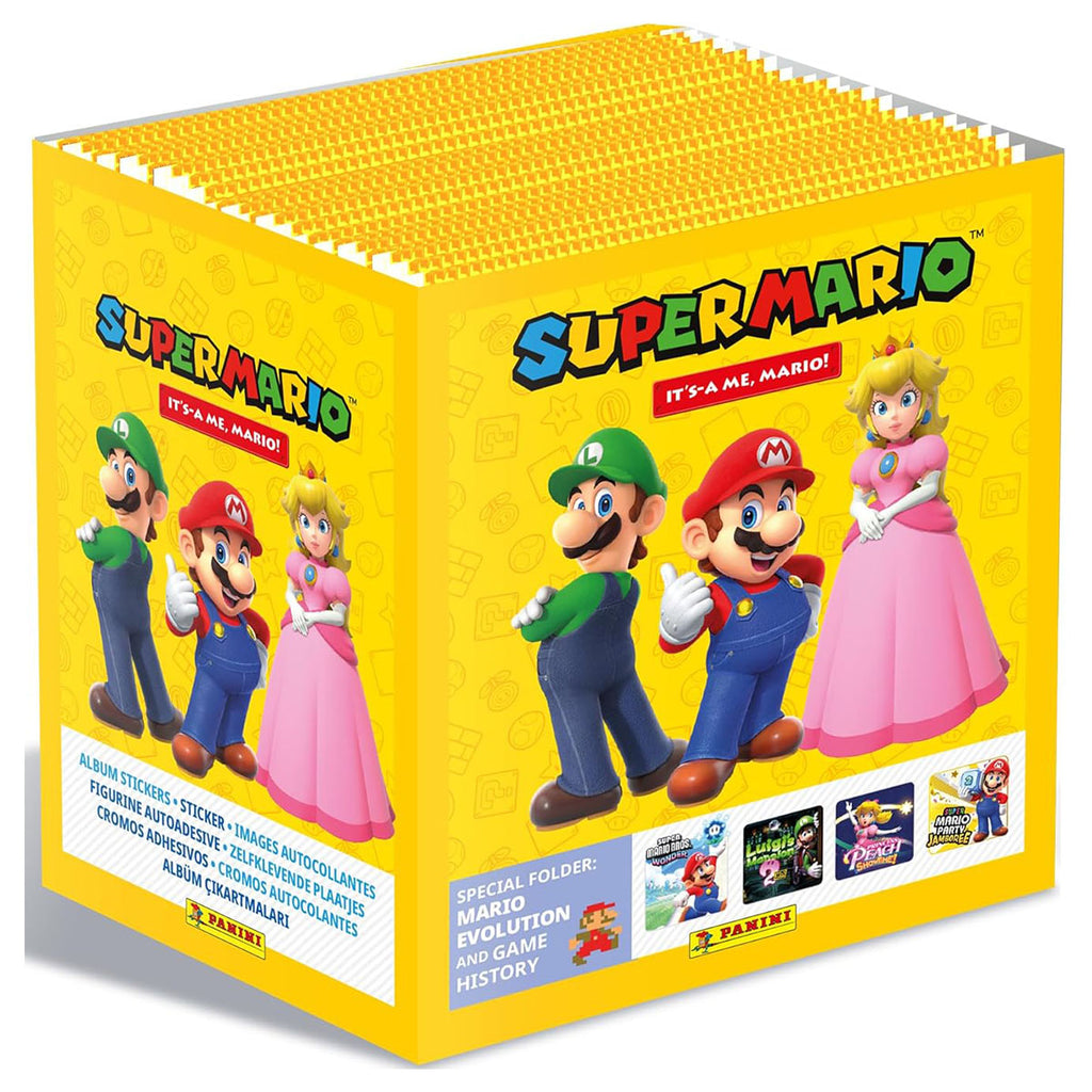 Panini “It’s-a Me Mario!” stickers display