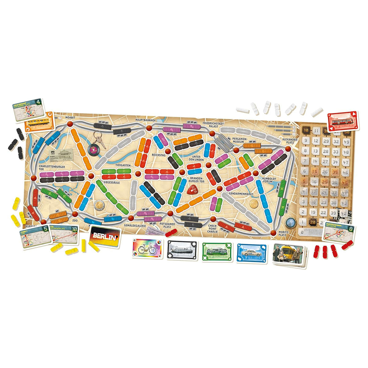 Ticket To Ride: Berlin board setup gameplay