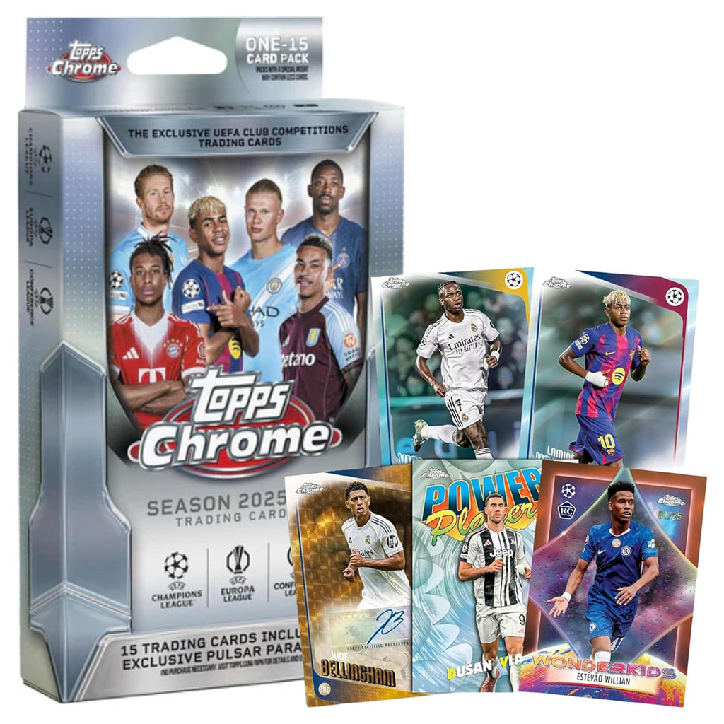Topps Chrome UEFA Club Competitions 2025/26 Hanger Box