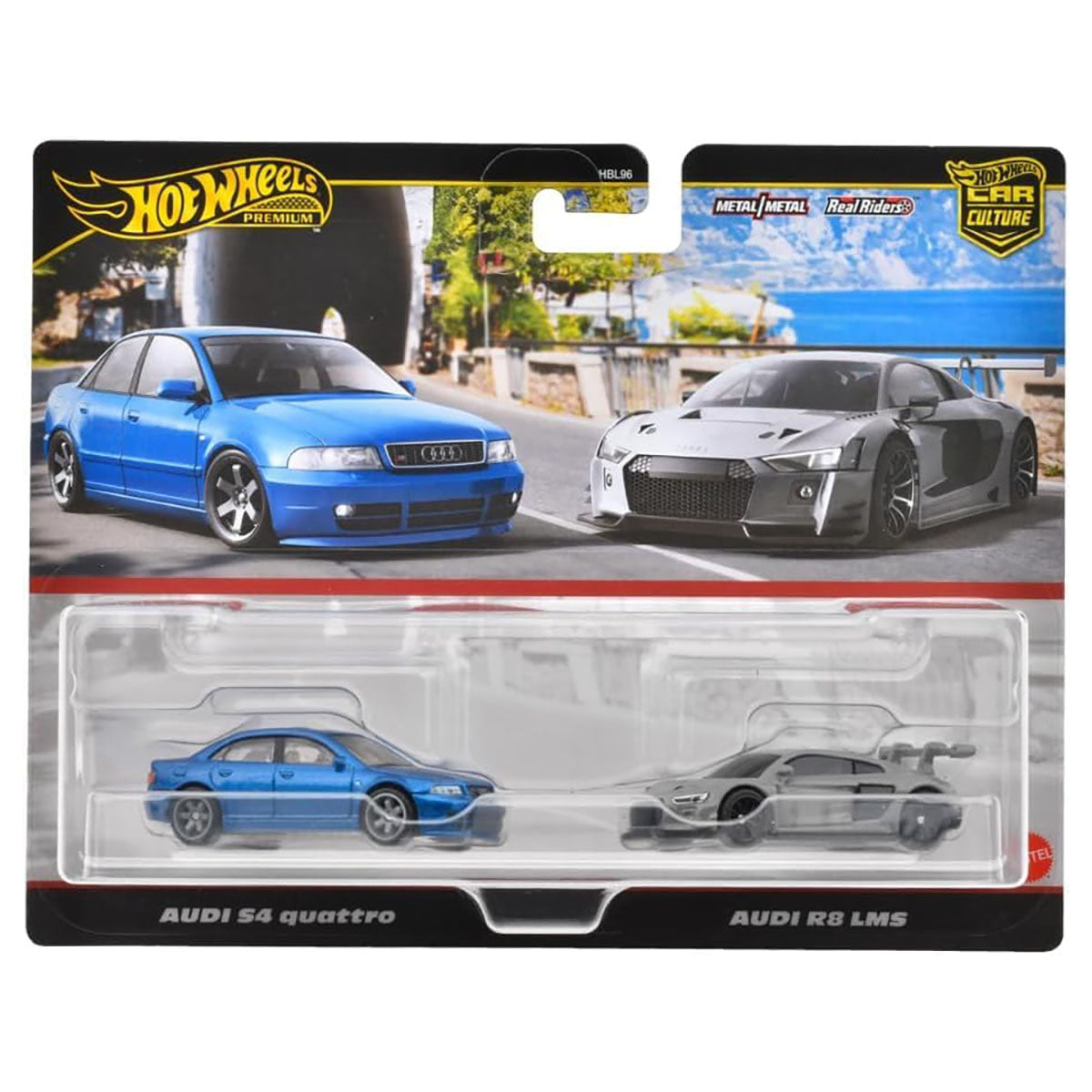 Hot Wheels Premium Car Culture: S4 Audi Quattro and Audi R8 LMS 1:64 Scale Cars