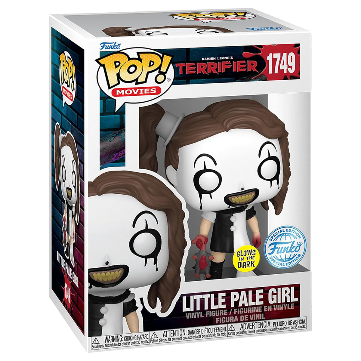 Funko Pop! Movies: Terrifier: Little Pale Girl Glow in the Dark Vinyl Figure #1749