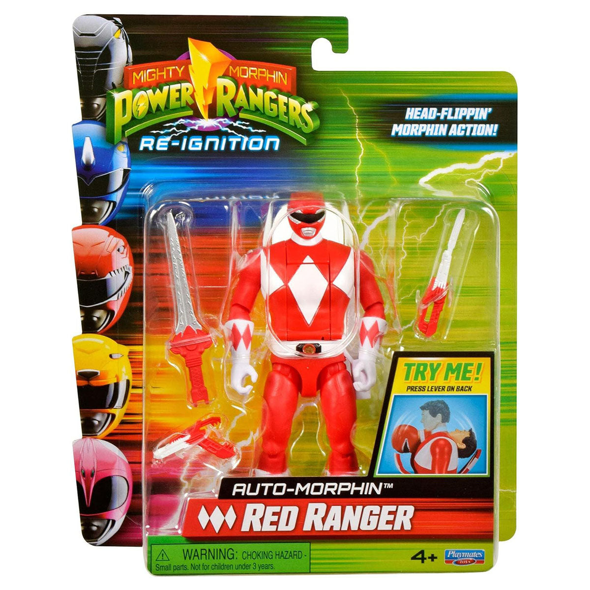 Mighty Morphin Power Rangers Re-Ignition: Auto Morphin Red Ranger Figure 