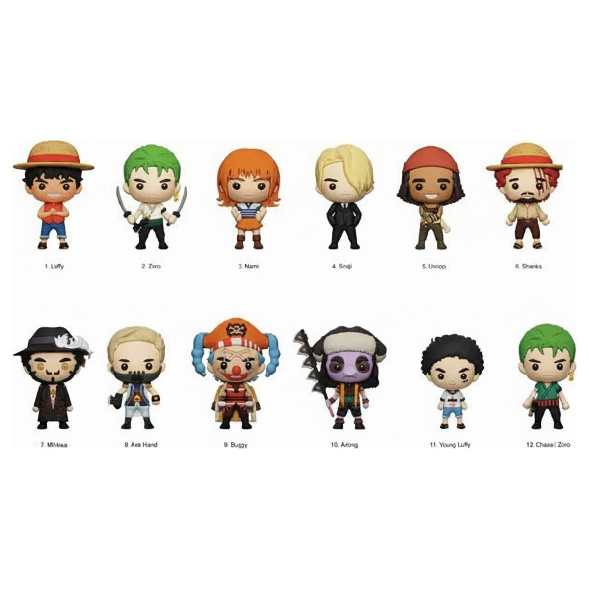 NEW One Piece Netflix Live Action Series 1 Bag Clips