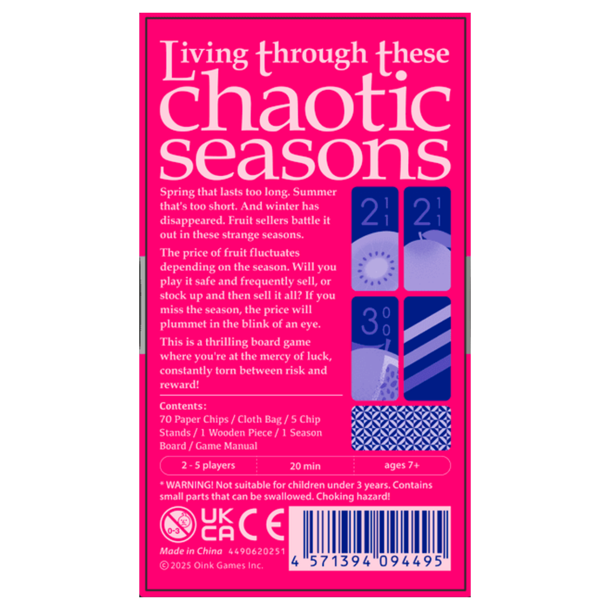 Tropichaos board game box back