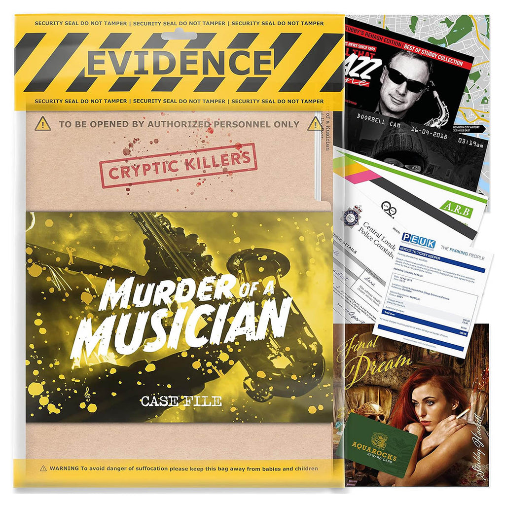 Cryptic Killers: Murder of a Musician Case File Game