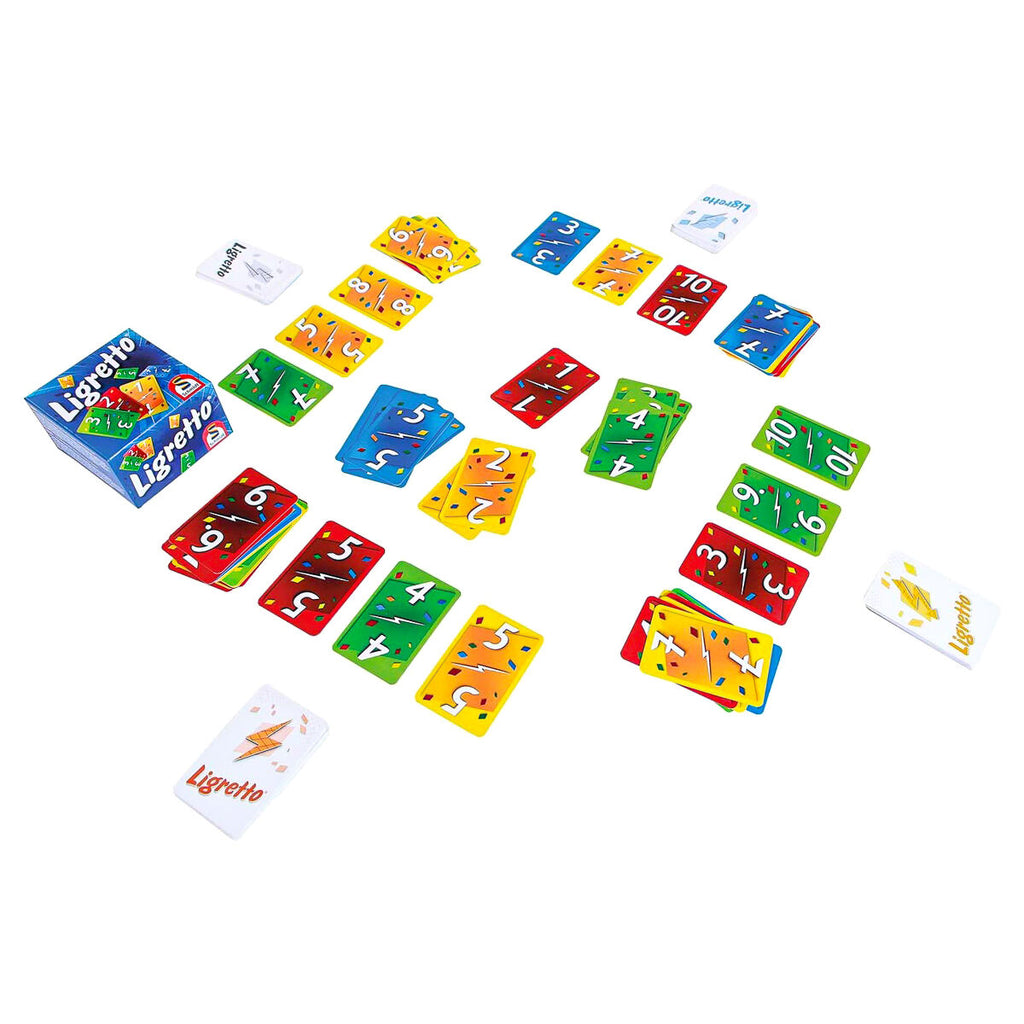 Ligretto Blue cards layout table action
