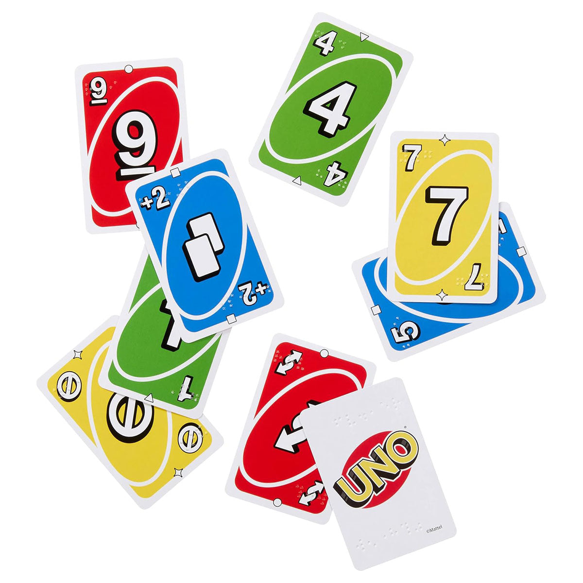 UNO Braille Family Card Game, Specially Designed for Visually Impaired