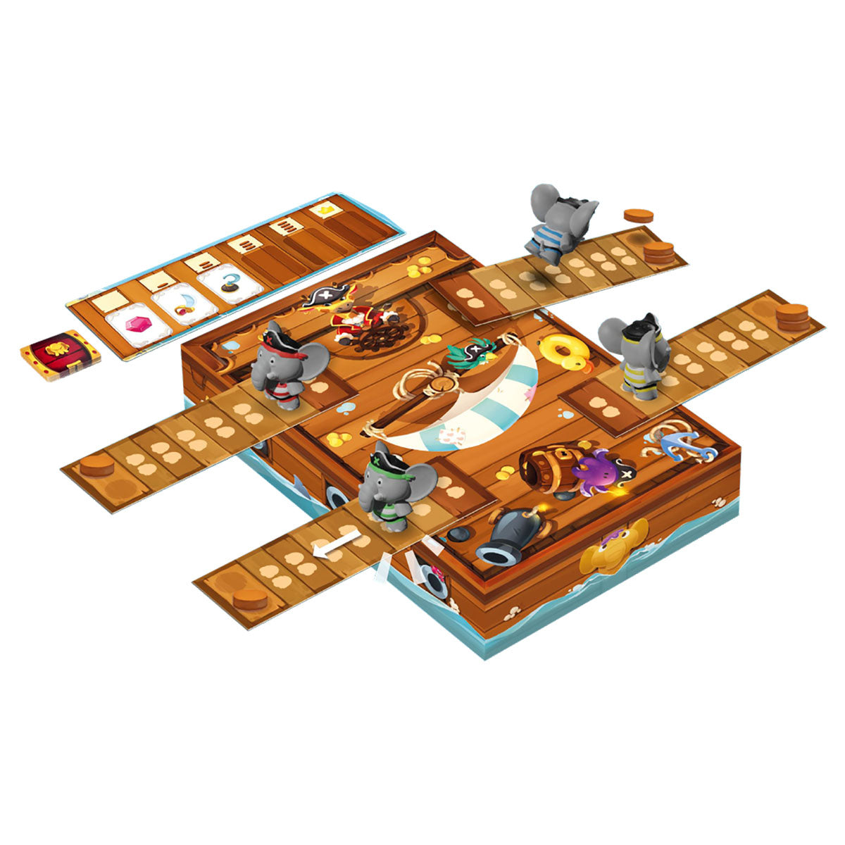 Stomp the Plank dexterity game in play