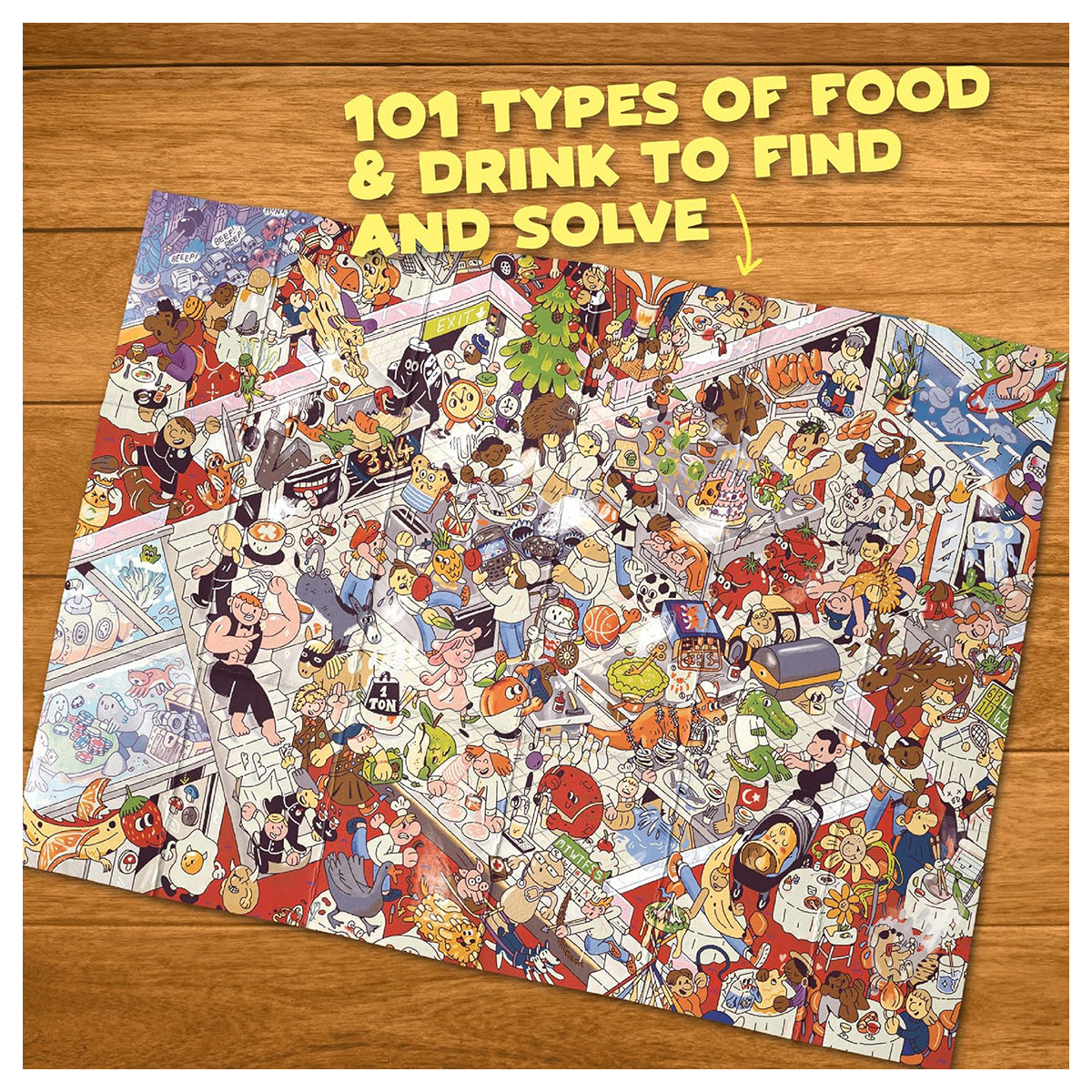 Riddle Pics Food Edition food themed puzzle game poster