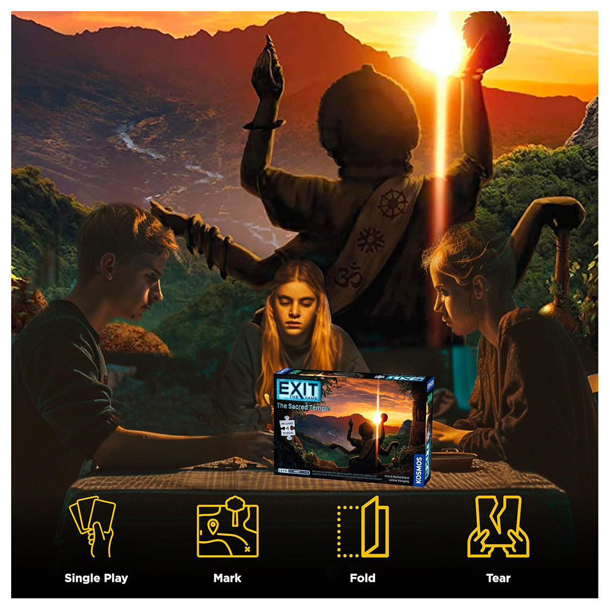 EXIT Puzzle: The Sacred Temple Board Game