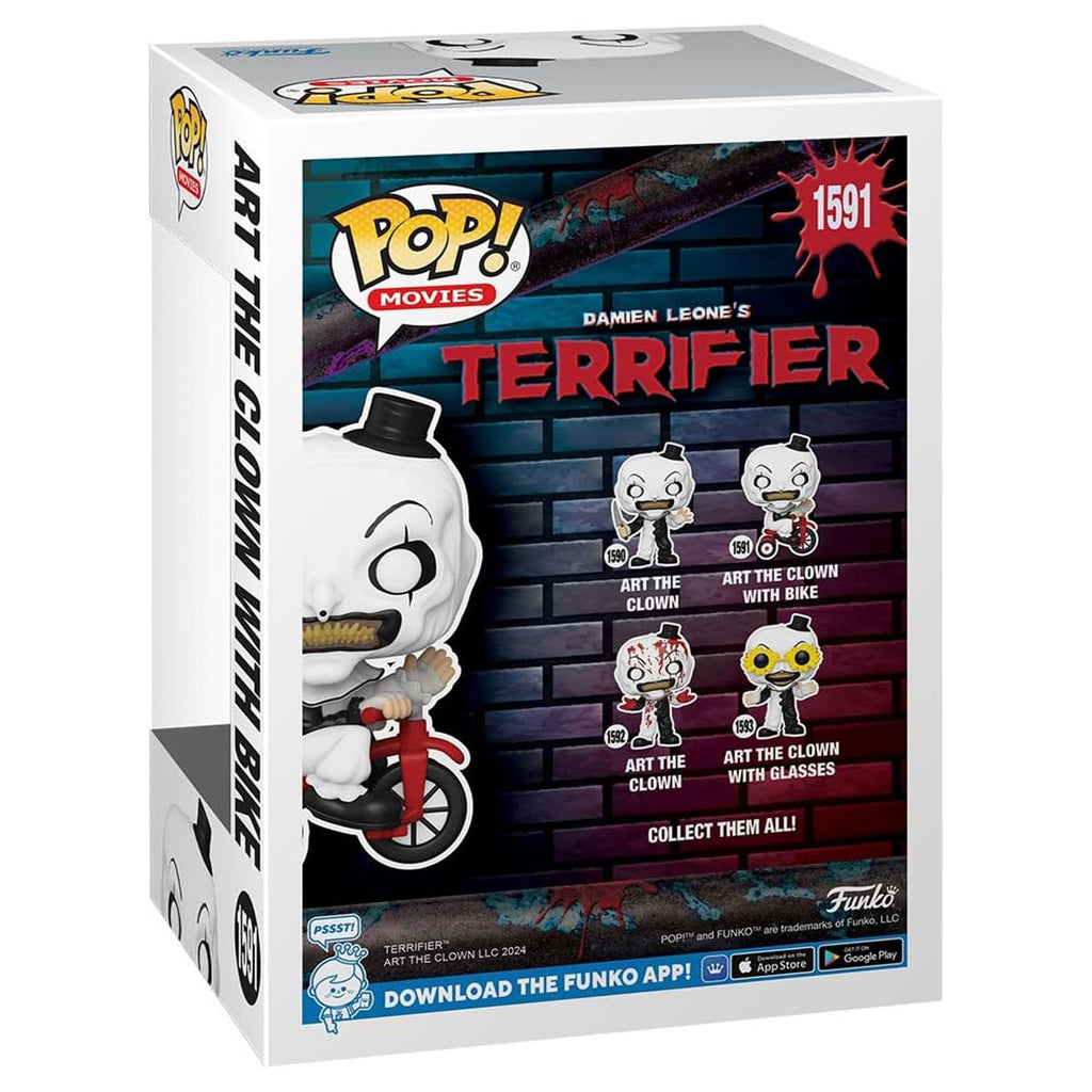 Funko Pop! Movies: Terrifier: Art the Clown with Bike