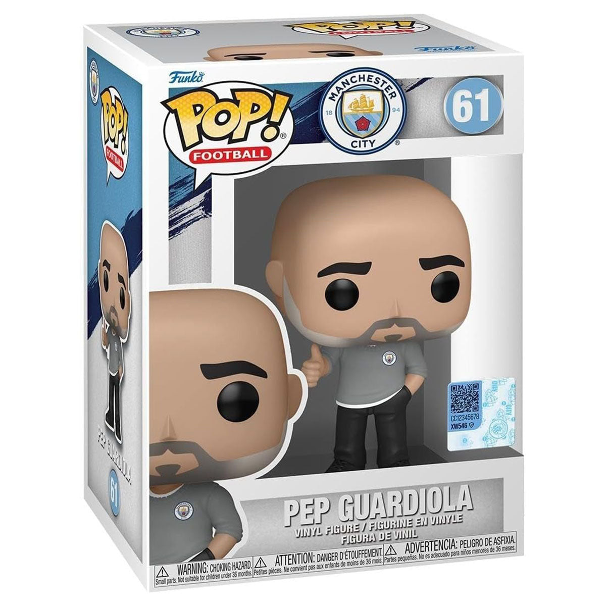 Funko Pop! Football: Manchester City FC: Pep Guardiola Vinyl Figure #61
