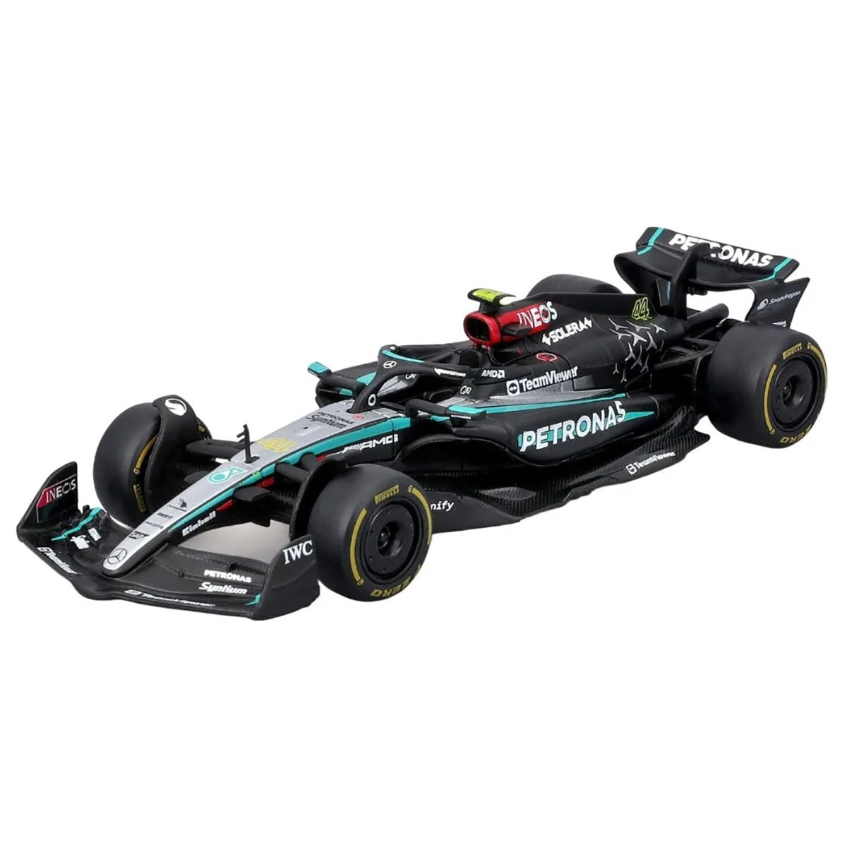Bburago 1:43 F1 W15 Mercedes AMG 2024 Lewis Hamilton Race Car