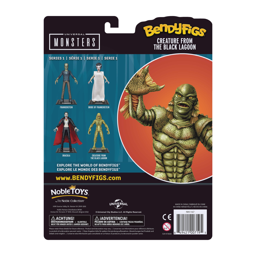 Bendyfigs Universal Monsters: Creature from the Black Lagoon 7.5" Figure
