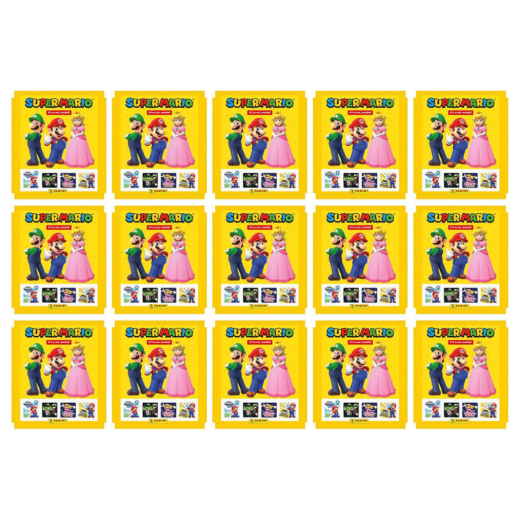 Panini Super Mario sticker packs inside Grey Bowser collector tin