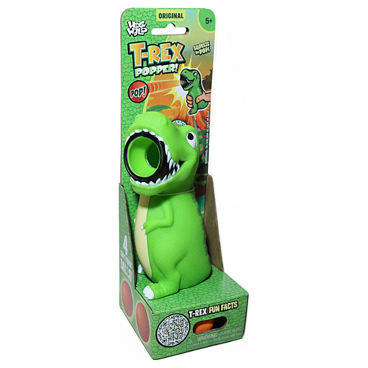 Hog Wild T-Rex Popper Toy