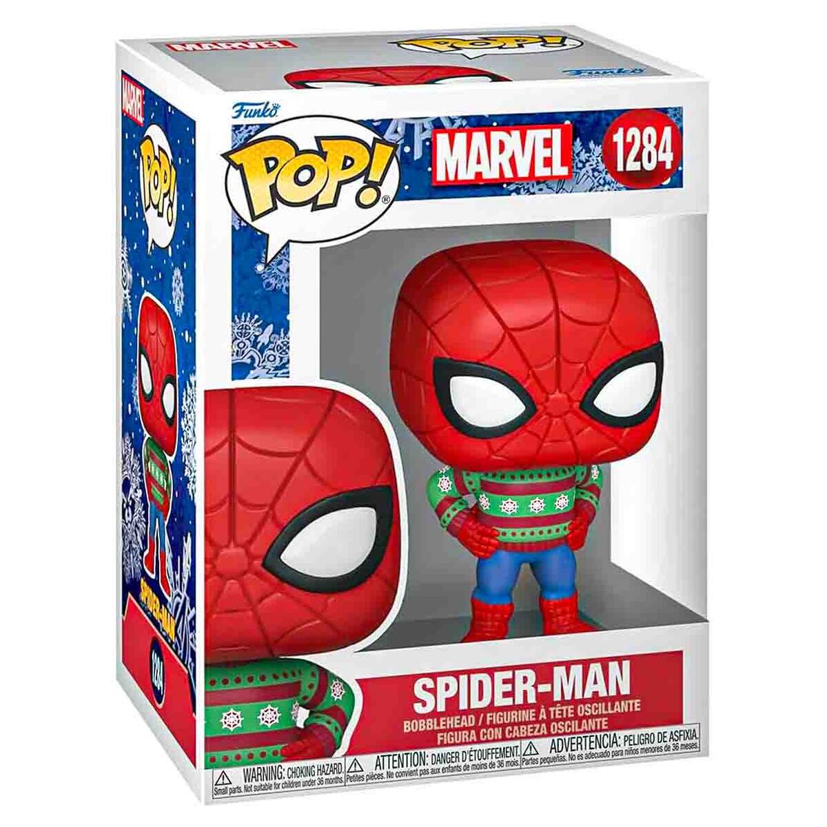Funko Pop! Marvel: Spider-Man (Festive Sweater) Bobblehead Figure #1284