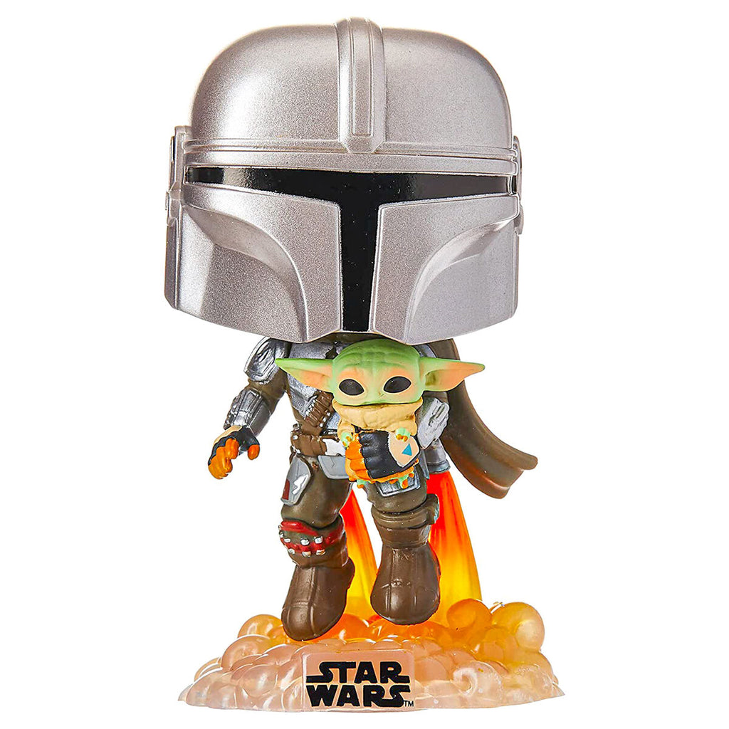 Funko POP! Mando Flying With Jet Pack Vinyl Figure