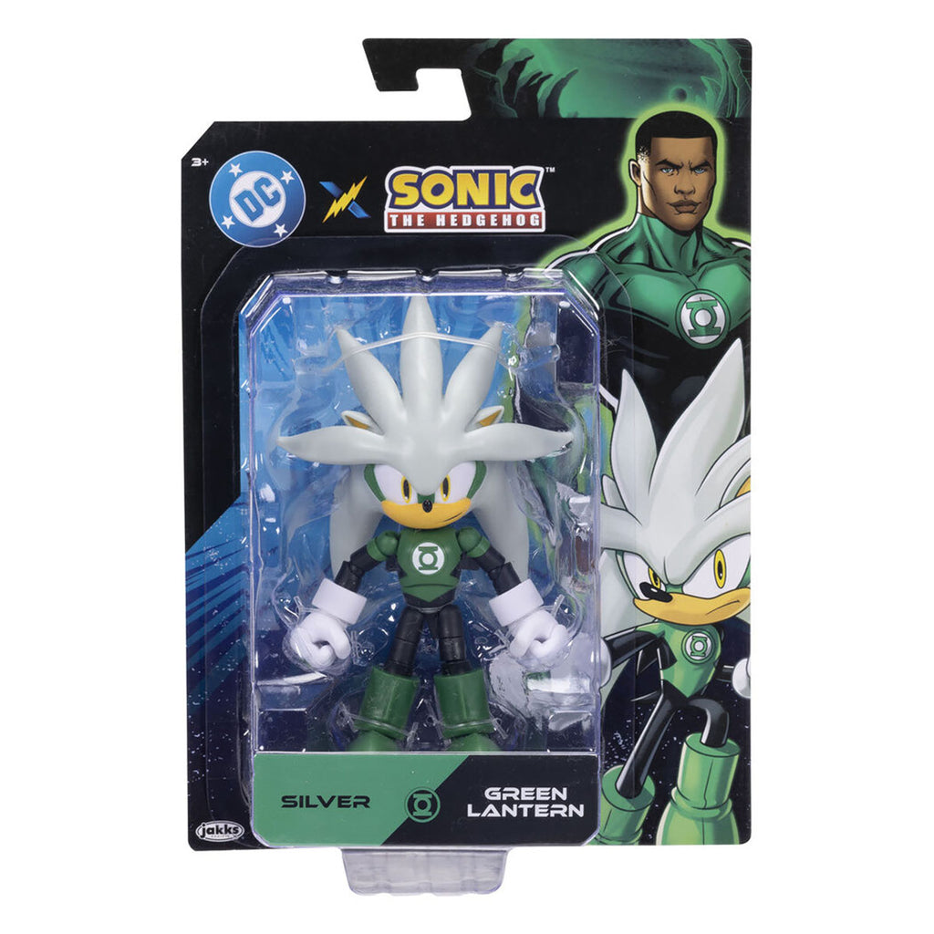 Silver The Hedgehog as DC Comics Green Lantern 5" Figure