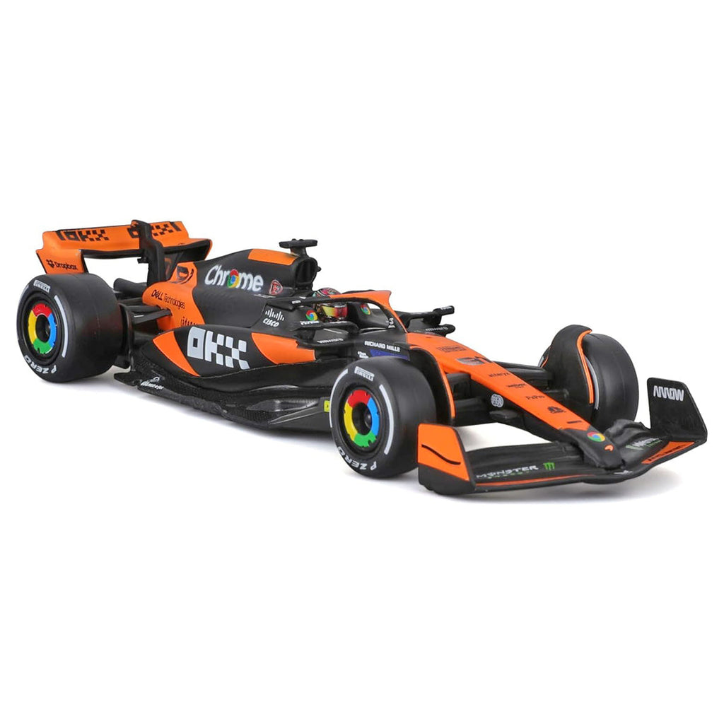 Bburago McLaren F1 MCL38 Monaco Grand Prix 2024 Oscar Piastri 1:43 Race Car