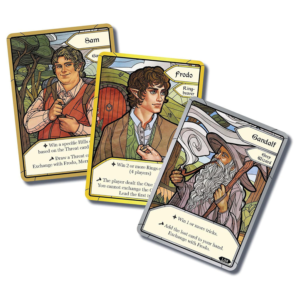 The Fellowship of the Ring game cards and components