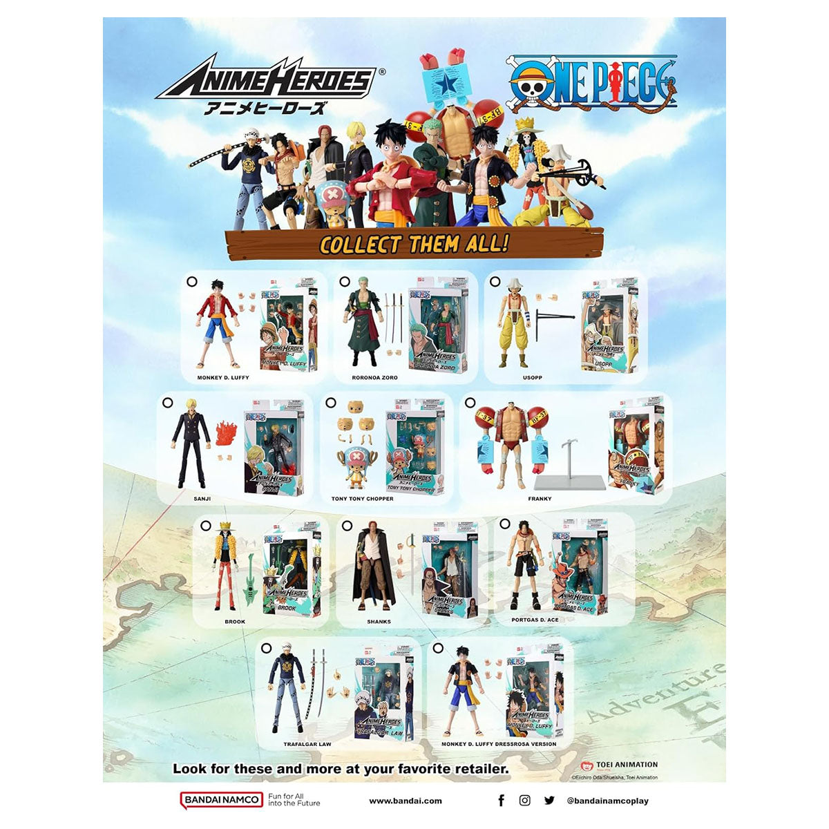 One Piece Anime Heroes: Sanji Action Figure