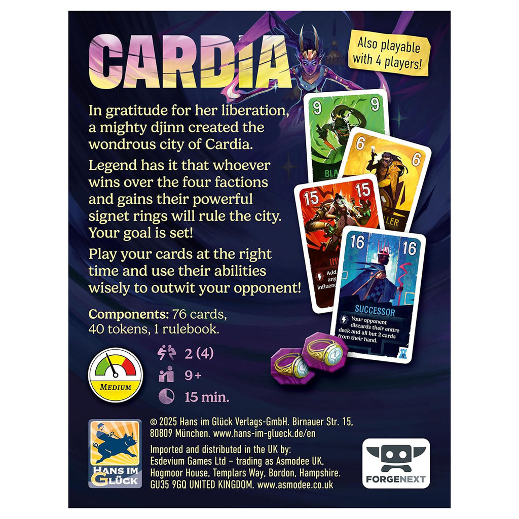 Duel for Cardia Board Game